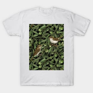 Nightingales in the olive tree T-Shirt